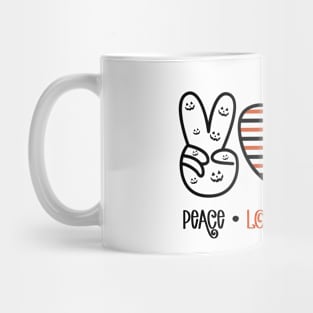 Cute Halloween with Peace and Love! Mug